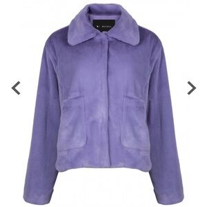 Muubaa
Delilah Retro Collar Faux Fur Coat